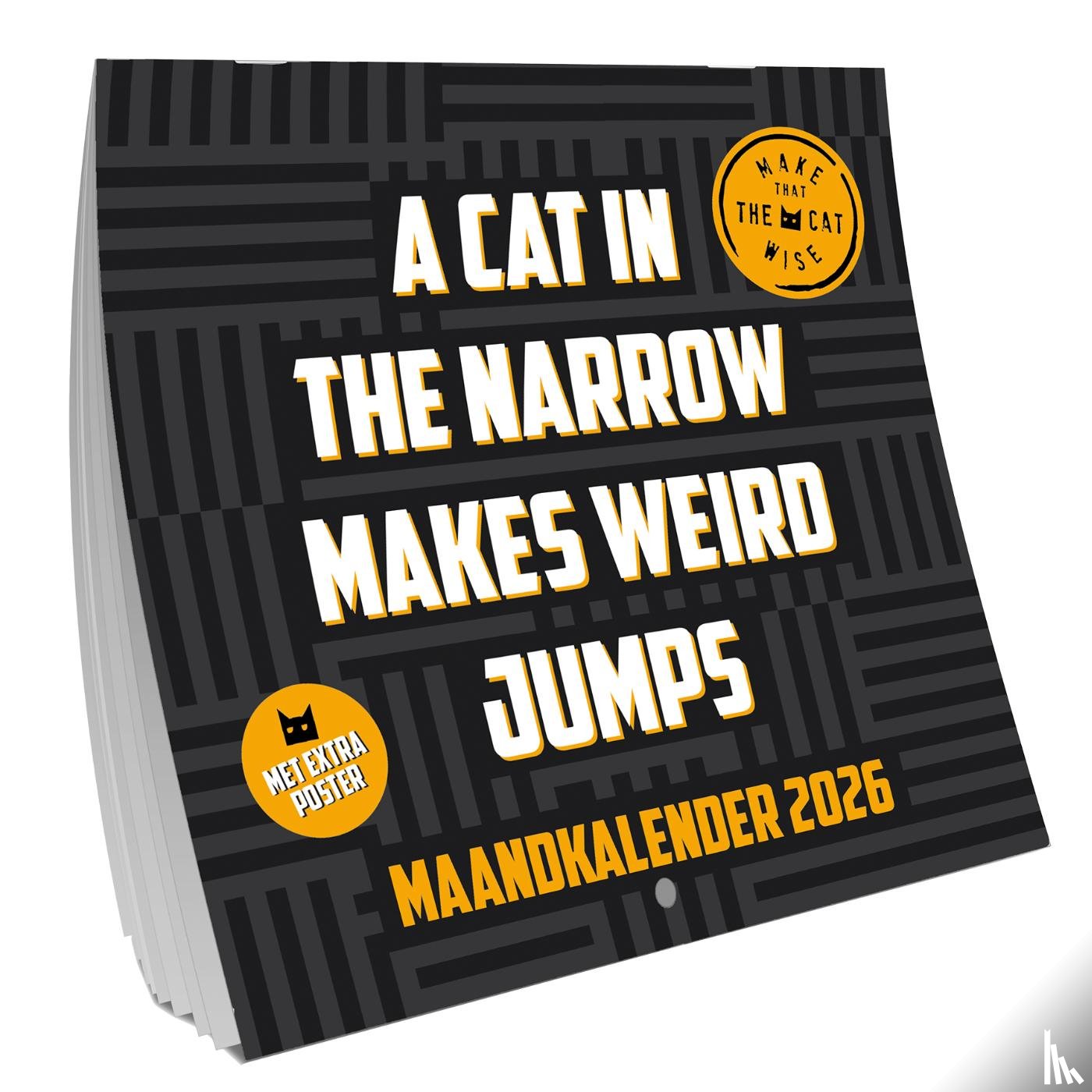 Jacob & Haver - Make that the cat wise Amerikaanse kalender - 2026
