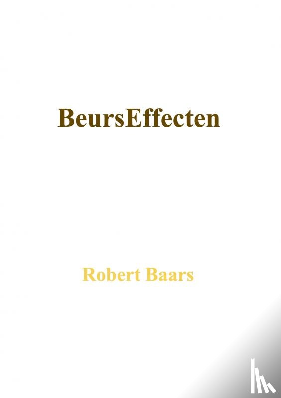 Baars, Robert - BeursEffecten