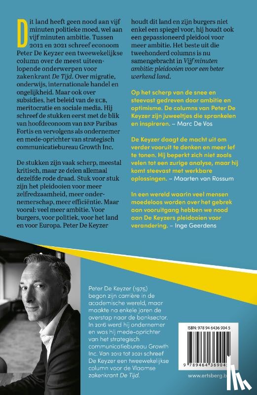 De Keyzer, Peter - Vijf minuten ambitie
