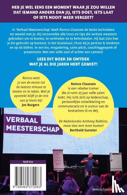 Claassen, Remco - Verbaal Meesterschap