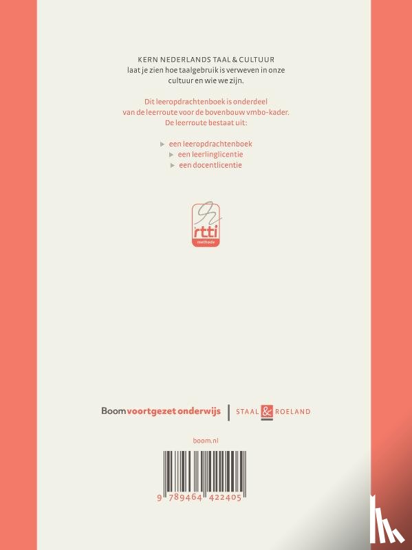  - KERN Nederlands taal & cultuur ed 2 leerboek vmbo-kader bovenbouw