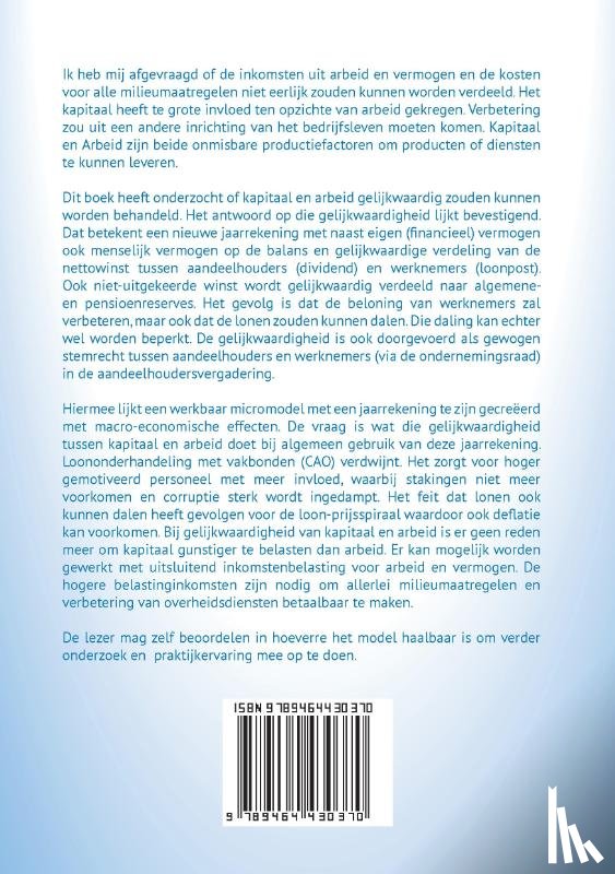 Vos, Ries van der - Een andere kijk op economie
