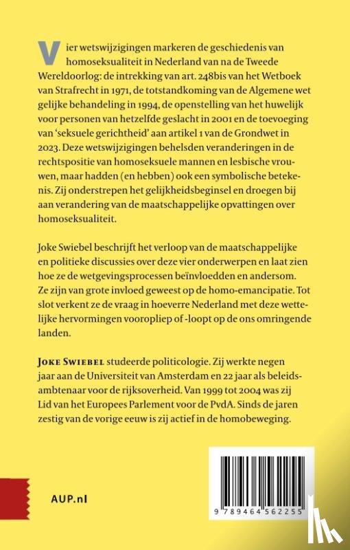 Swiebel, Joke - Homopolitiek in Nederland (1966-2023)