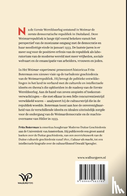 Boterman, Frits - Het Weimar-experiment