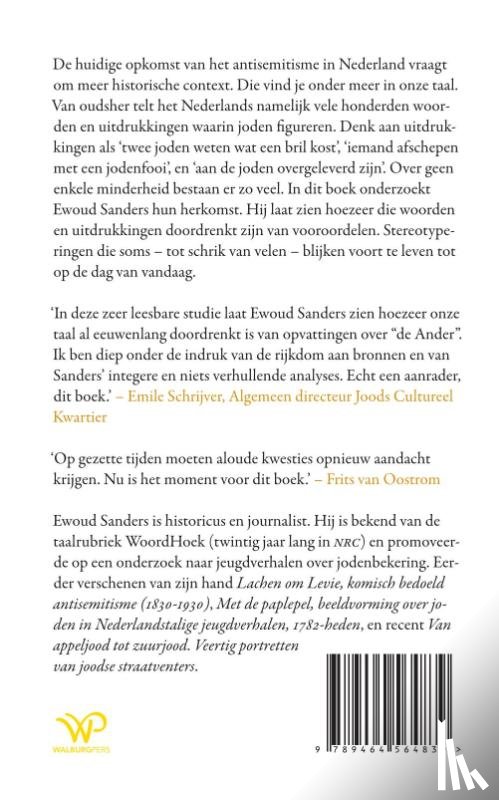 Sanders, Ewoud - Jood, de vergeten geschiedenis van een beladen woord
