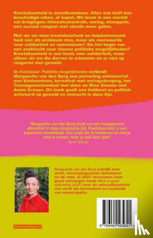 Berg, Marguerite van den - Kwetsbaar
