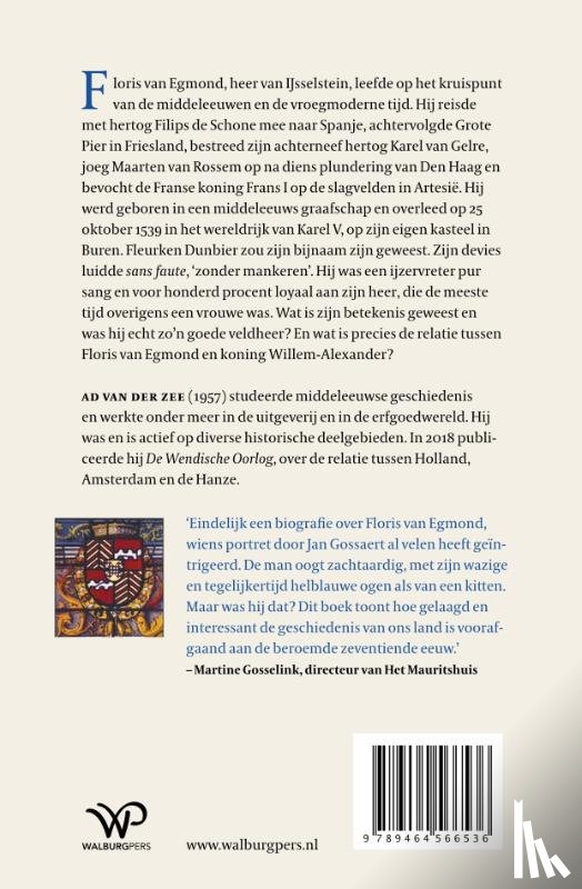 Zee, Ad van der - Floris van Egmond (1469-1539)