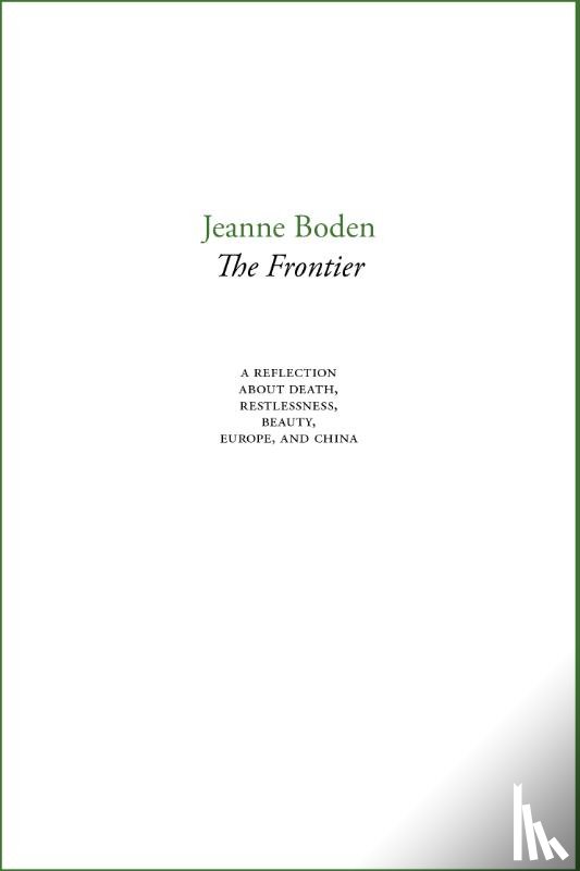 Boden, Jeanne - The Frontier