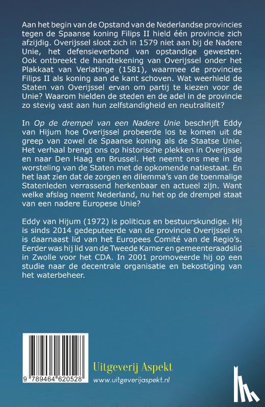 Hijum, Eddy van - Op de drempel van een nadere unie