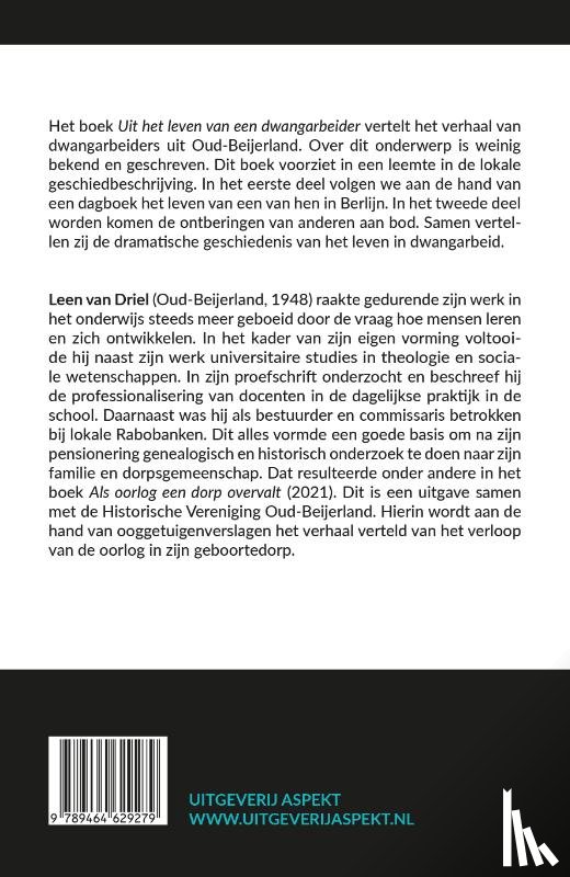 Driel, Leen van - Uit het leven van een Dwangarbeider