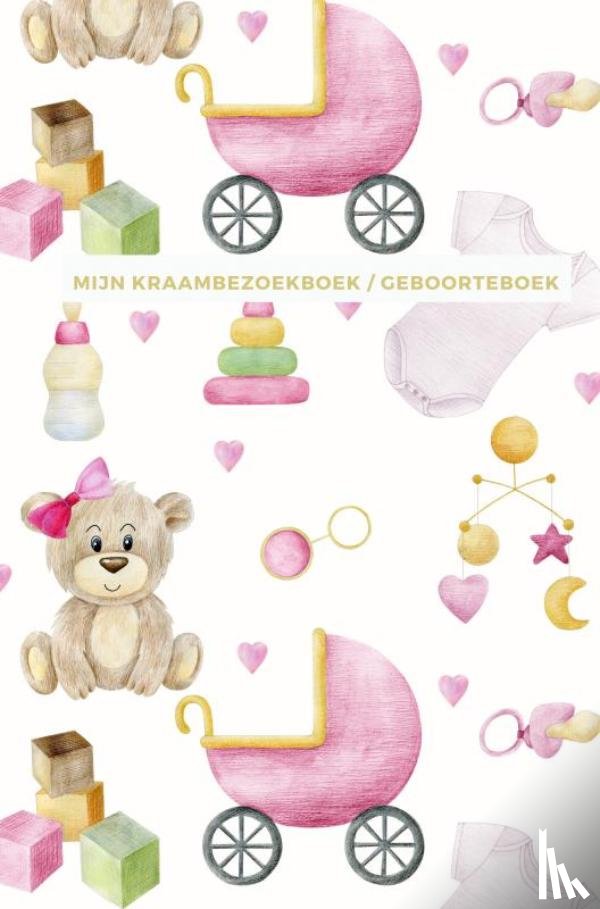 Books, Gold Arts - Mijn Kraambezoekboek / Geboorteboek | Geschikt als Kraamcadeau meisje en Kraamcadeau jongen