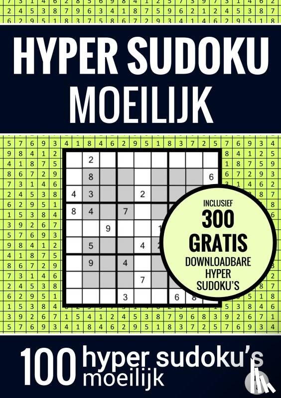 Puzzelboeken, Sudoku - Sudoku Moeilijk: HYPER SUDOKU - nr. 18 - Puzzelboek met 100 Moeilijke Puzzels voor Volwassenen en Ouderen