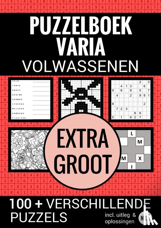 & Meer, Puzzelboeken - Boek Cadeau - Puzzelboek Varia Extra Groot - NR. 2 - voor Ouderen, Slechtzienden, Senioren, Opa en Oma