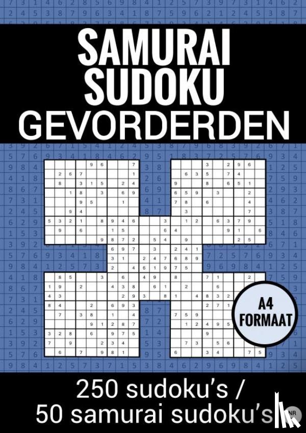 Puzzelboeken, Sudoku - Samurai Sudoku - Gevorderden - nr. 21
