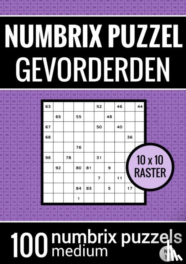 & Meer, Puzzelboeken - Puzzelboek met 100 Numbrix Puzzels voor Gevorderden - NR.11 - Numbrix Puzzel Medium