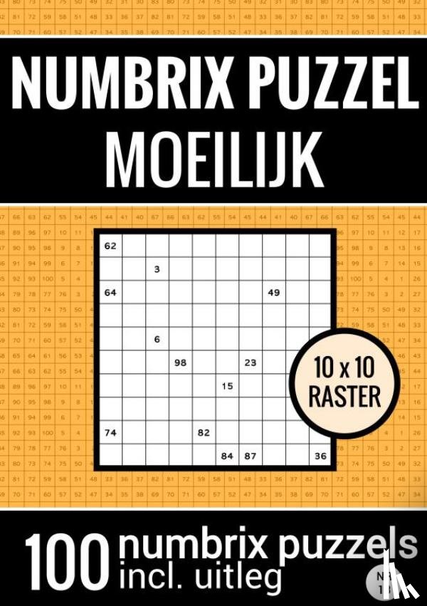 & Meer, Puzzelboeken - Puzzelboek met 100 Numbrix Puzzels voor Ver Gevorderden - NR.13- Numbrix Puzzel Moeilijk