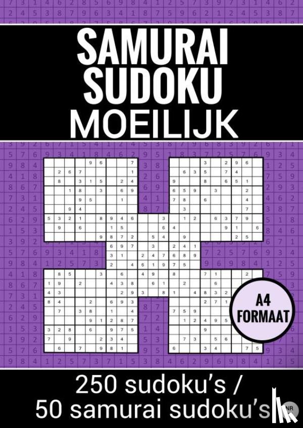 Puzzelboeken, Sudoku - Samurai Sudoku - Moeilijk - nr. 25