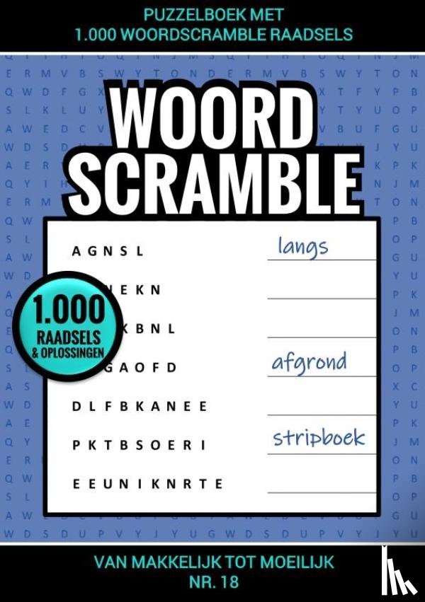 & Meer, Puzzelboeken - Puzzelboek met 1.000 Woord Scramble Raadsels - nr. 18