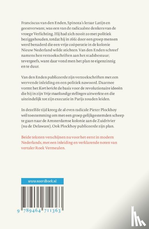 Enden, Franciscus van den - Kort bericht over Nieuw Nederland
