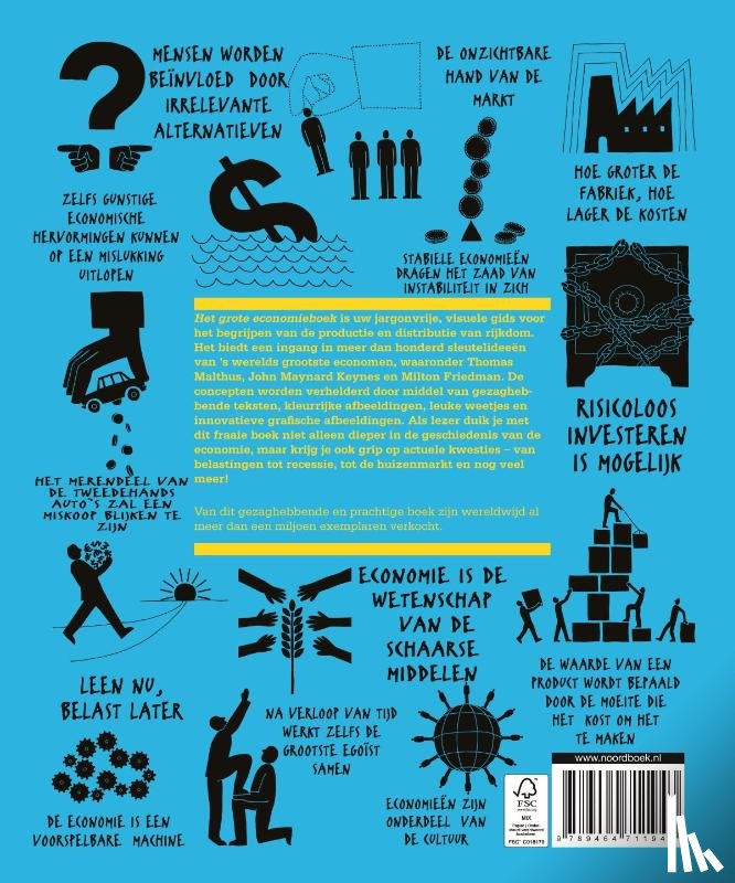Kishtainy, Niall, Wallace, Christopher, Farndon, John, Weeks, Marcus, Meadway, James - Het grote economieboek