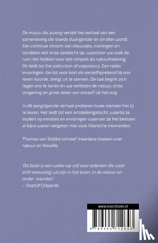 Slobbe, Thomas van - De vrouw die zweeg