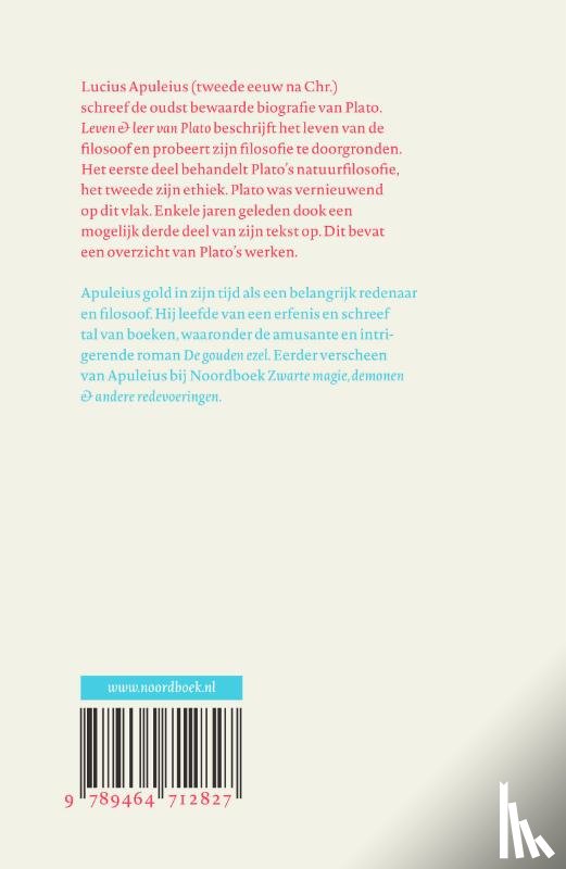 Apuleius, Lucius - Leven en leer van Plato