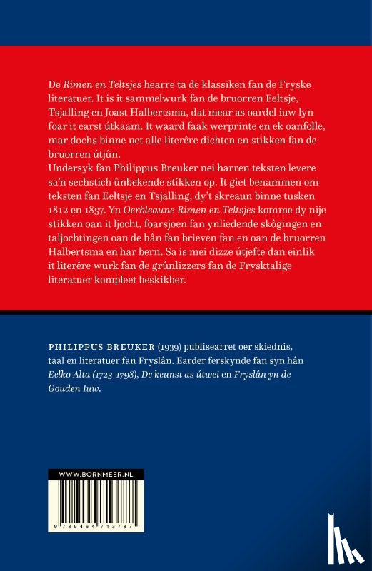 Breuker, Philippus - Oerbleaune Rimen en Teltsjes