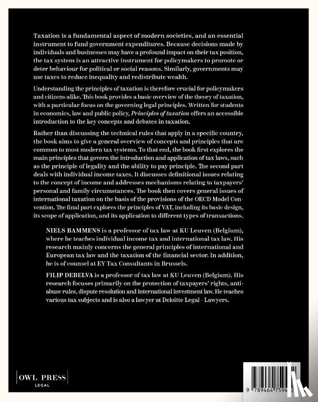 Debelva, Filip, Bammens, Niels - Principles of Taxation