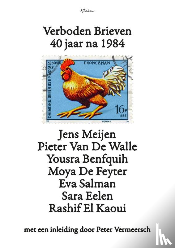 Meijen, Jens, Eelen, Sara, Van de Walle, Pieter, Salman, Eva, El Kaoui, Rashif, De Feyter, Moya, Benfquih, Yousra - Verboden brieven