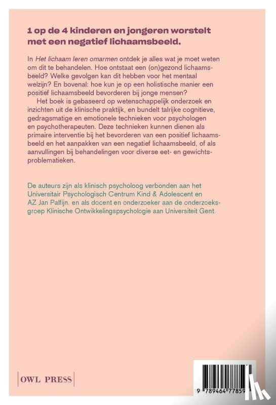 De Coen, Jolien, Taquet, Juliette, Coenye, Jakke, Van Malderen, Eva, Verbeken, Sandra, Goossens, Lien - Het lichaam leren omarmen