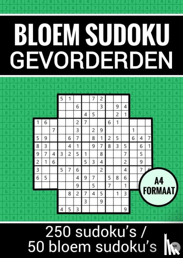 Puzzelboeken, Sudoku - Bloem Sudoku Gevorderden - 250 Sudoku's / 50 Bloem Sudoku's - nr. 28
