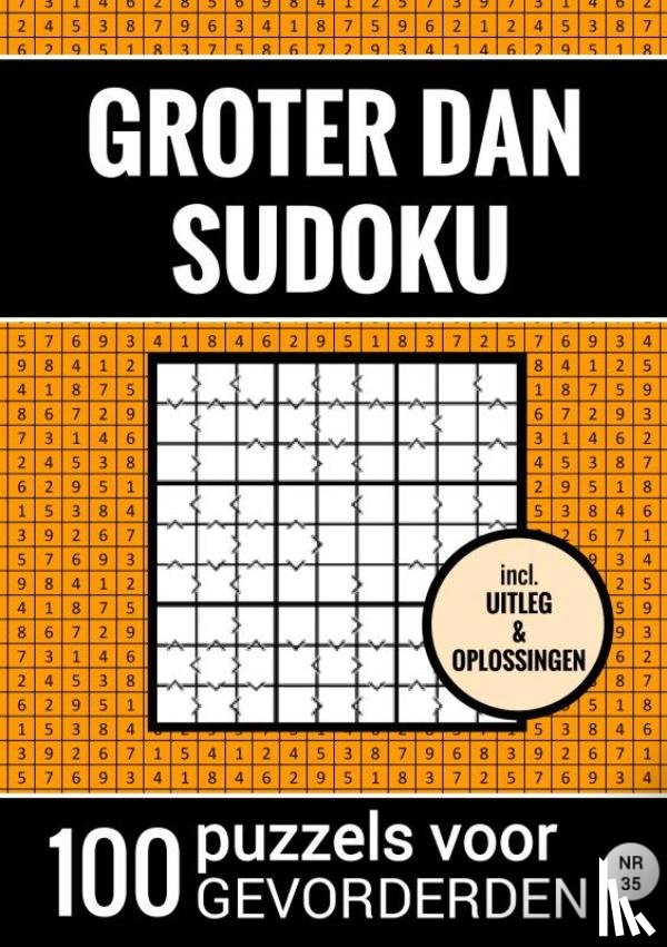 Puzzelboeken, Sudoku - Groter Dan Sudoku - 100 Puzzels voor Gevorderden - Nr. 35