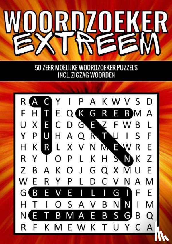 & Meer, Puzzelboeken - Woordzoeker Extreem - 50 Zeer Moeilijke Woordzoeker Puzzels incl. Zigzag Woorden - Puzzelboek met Woordzoekers incl. Oplossingen