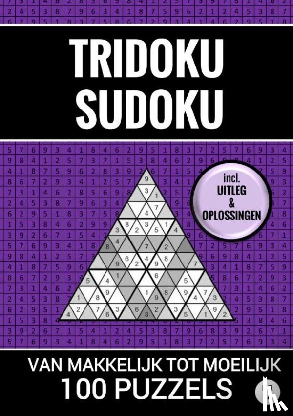 Puzzelboeken, Sudoku - Tridoku Sudoku - 100 Puzzels Makkelijk tot Moeilijk - Nr. 46