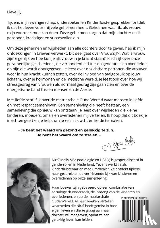 Melis, Niraï - Brieven aan een dochter
