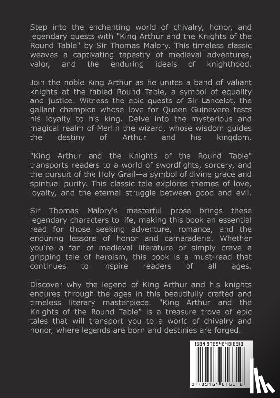 Malory, Sir Thomas - King Arthur