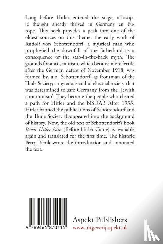 Pierik, Perry - Thule and the Third Reich