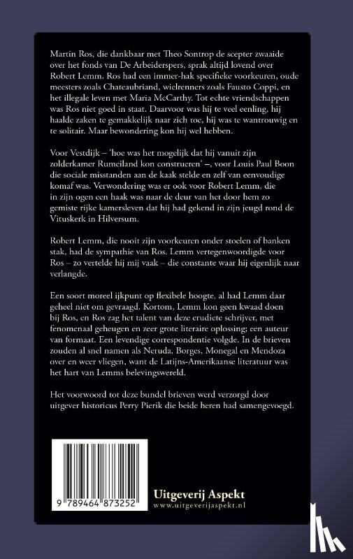 Ros, Martin, Lemm, Robert - Briefwisseling