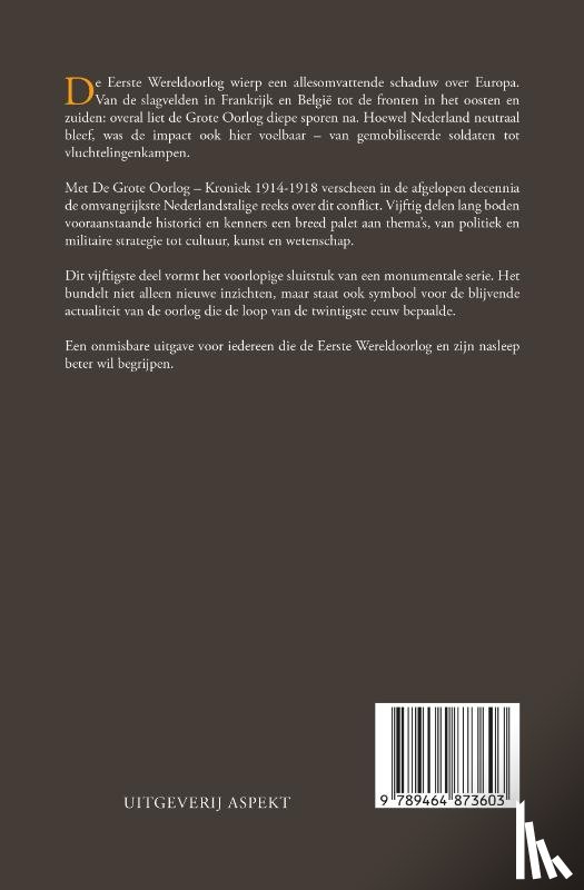  - De Grote Oorlog, kroniek 1914-1918