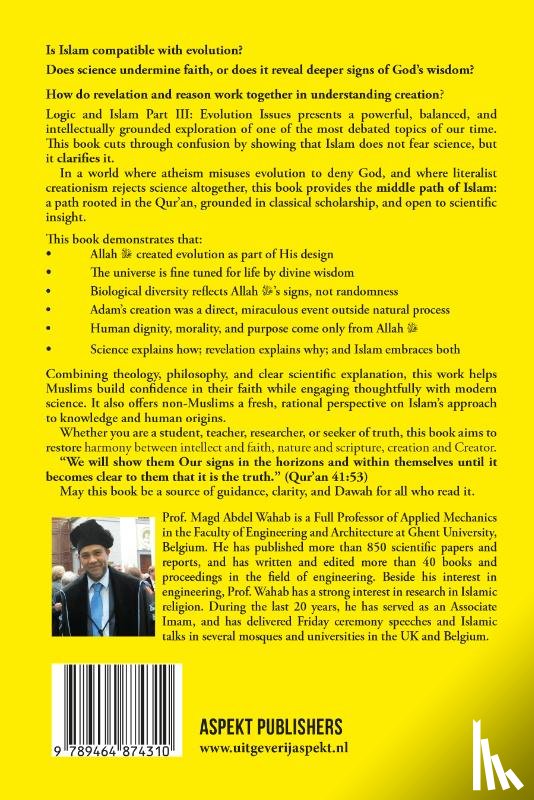 Wahab, Magd Abdel - Logic and Islam Part III: Evolution issues
