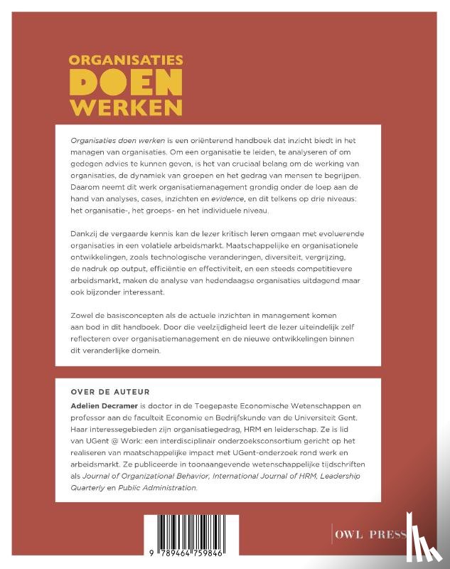 Decramer, Adelien - Organisaties doen werken