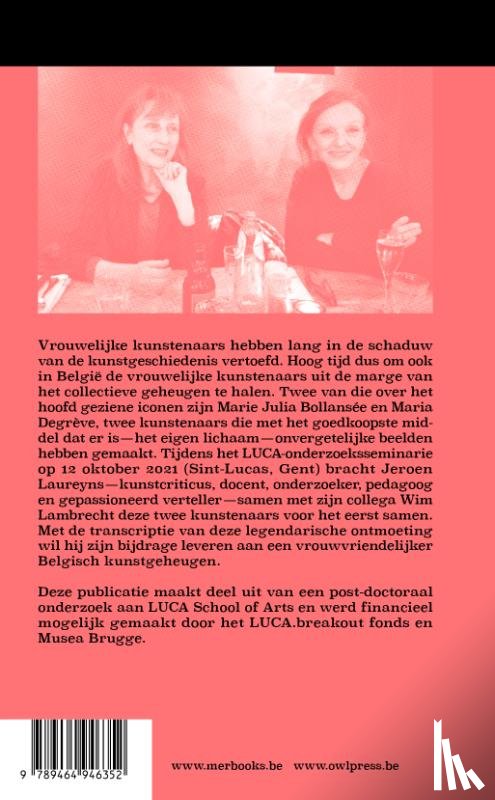 Laureyns, Jeroen - Minima Docta I: Marie Julia Bollansée & Maria Degrève. Iconen van de Belgische Performance scene