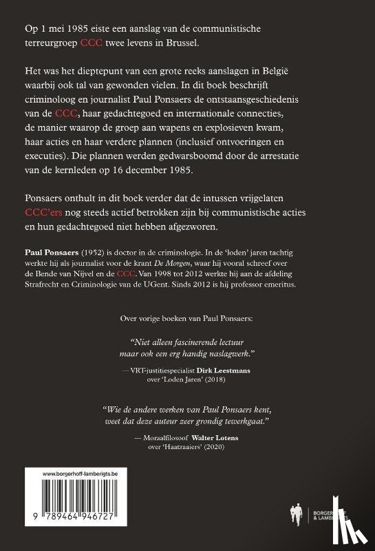 Ponsaers, Paul - Bloedrood