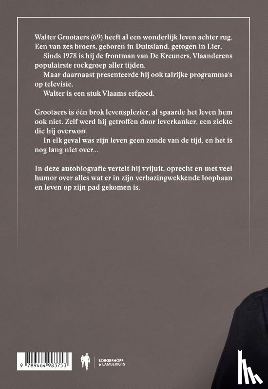 Grootaers, Walter - Geen zonde van de tijd