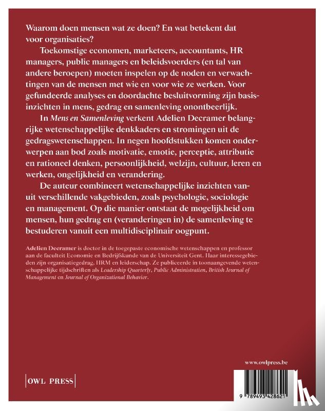 Decramer, Adelien - Mens en samenleving