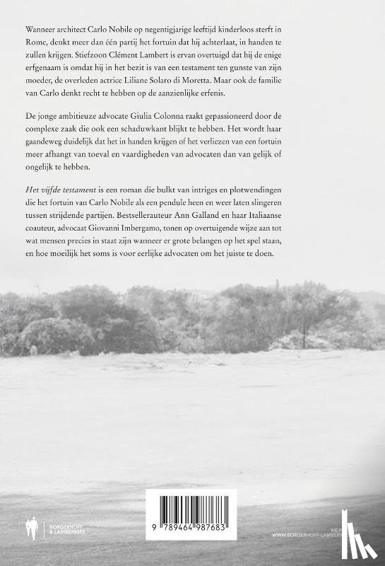 Galland, Ann, Imbergamo, Giovanni - Het vijfde testament