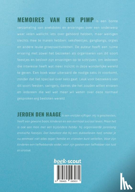 den Haage, Jeroen - Memoires van een pimp