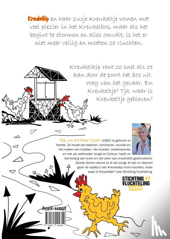 van den Dolder-Soeten, Anja - Kreukelkip moet vluchten, maar waar is Kreukeltje?