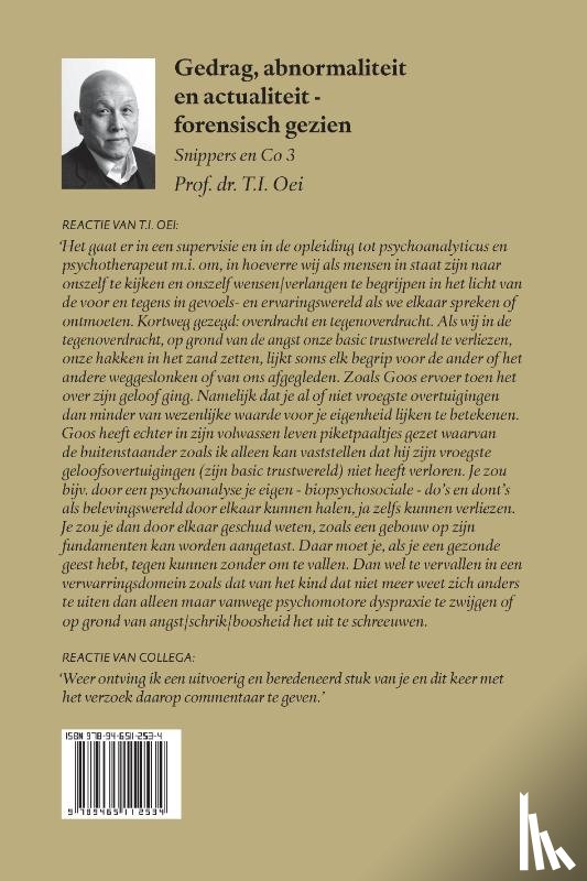 Prof. dr. T.I. Oei, Lodewijks, Bart - Gedrag, abnormaliteit en actualiteit - forensisch gezien