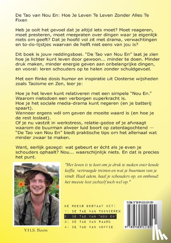 Boon, Y.H.S. - De Tao van ''Nou En''